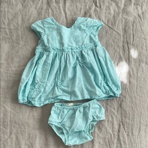 Benetton - Aqua Kids Dress and Bloomers Set